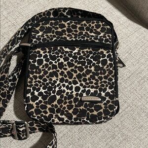 Travelon Leopard Print Crossbody Bag